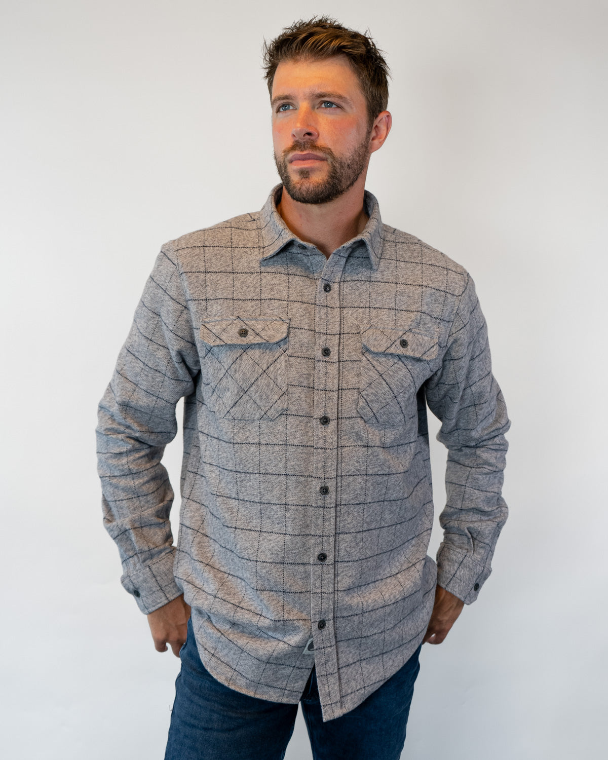 Grand Flannel, Pewter MuskOx Flannels