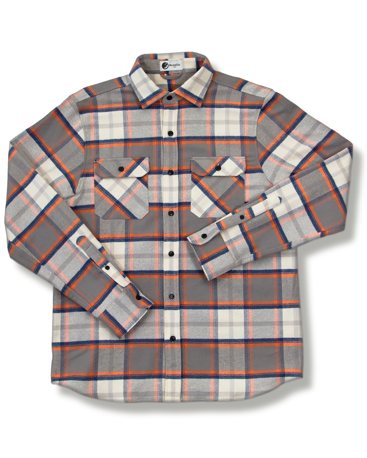 Grand Flannel, Plaid Salmon MuskOx Flannels