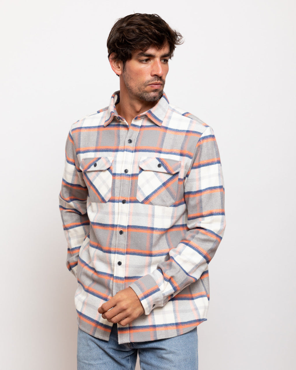 Grand Flannel, Plaid Salmon MuskOx Flannels