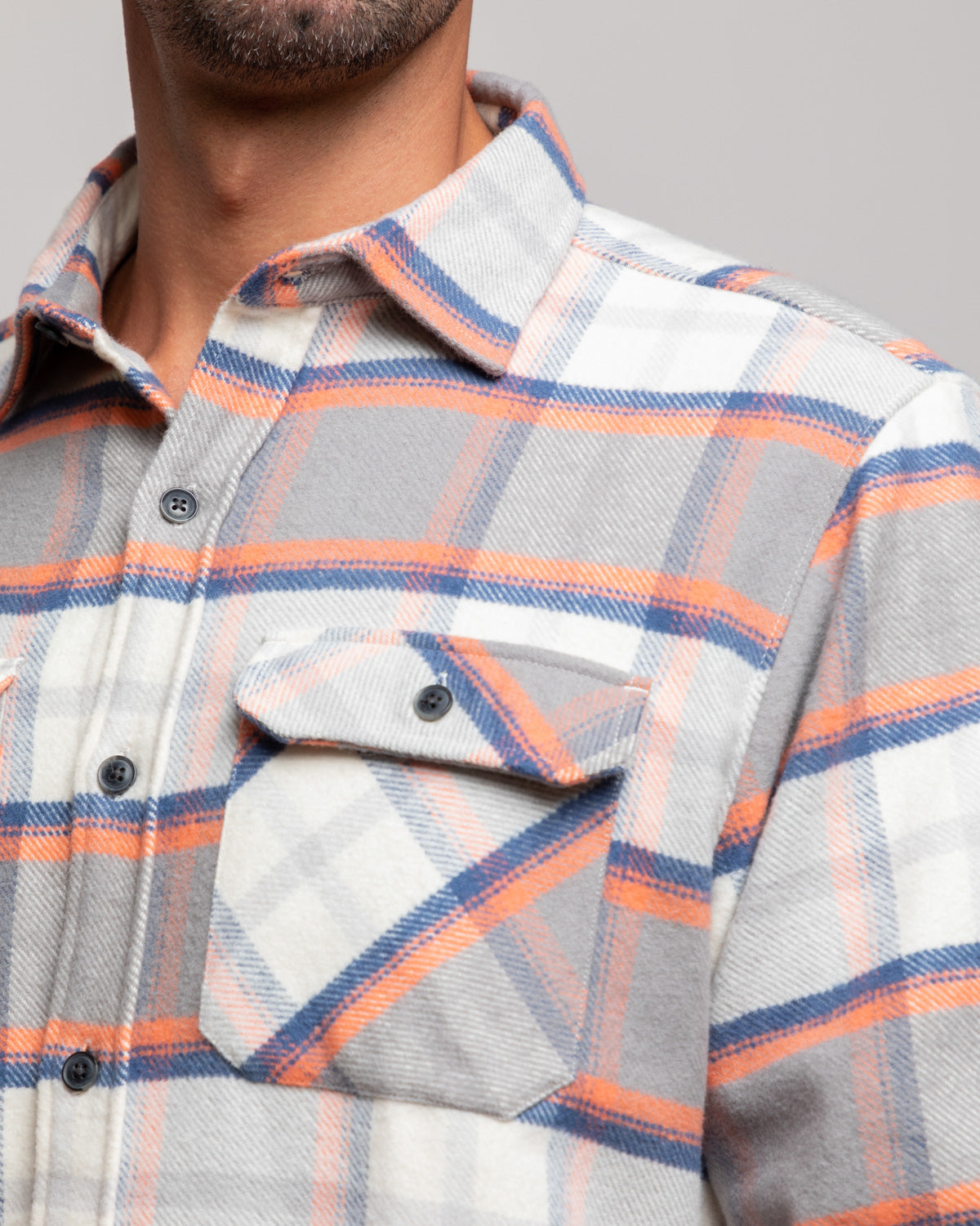 Grand Flannel, Plaid Salmon MuskOx Flannels