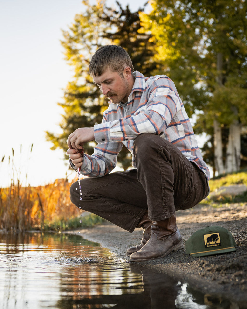 Grand Flannel, Plaid Salmon MuskOx Flannels