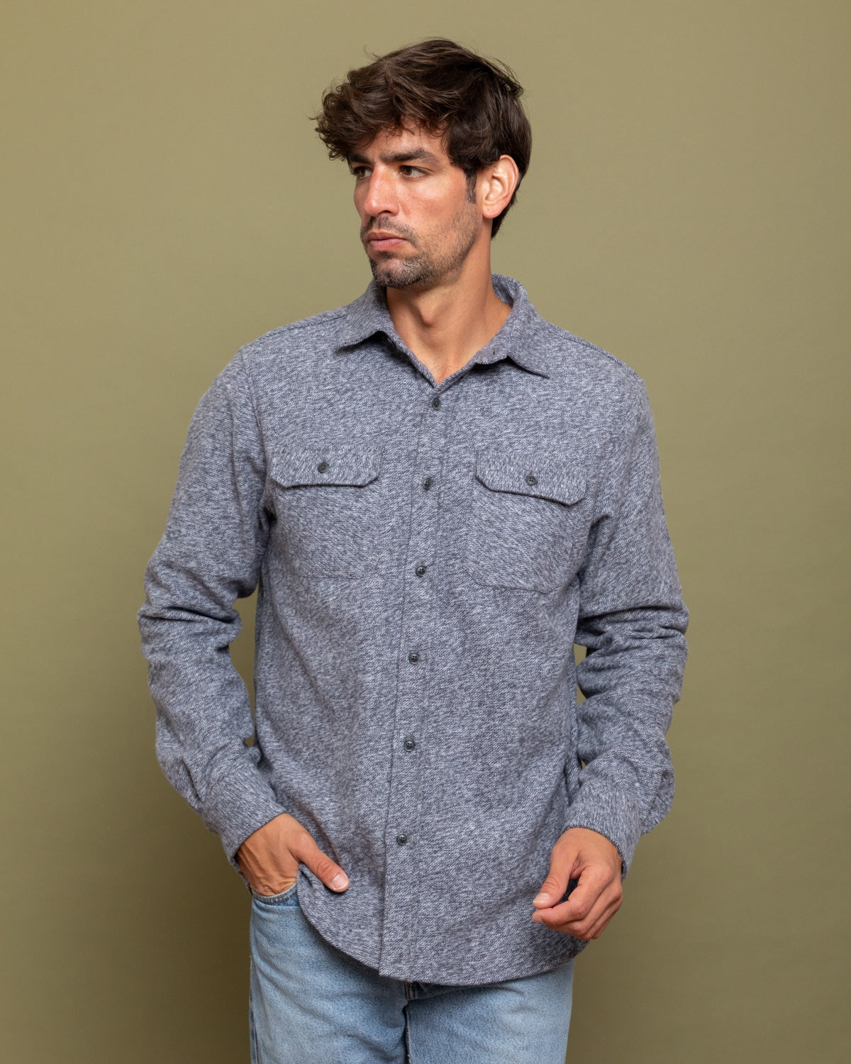 Grand Flannel, Steel Grey MuskOx Flannels