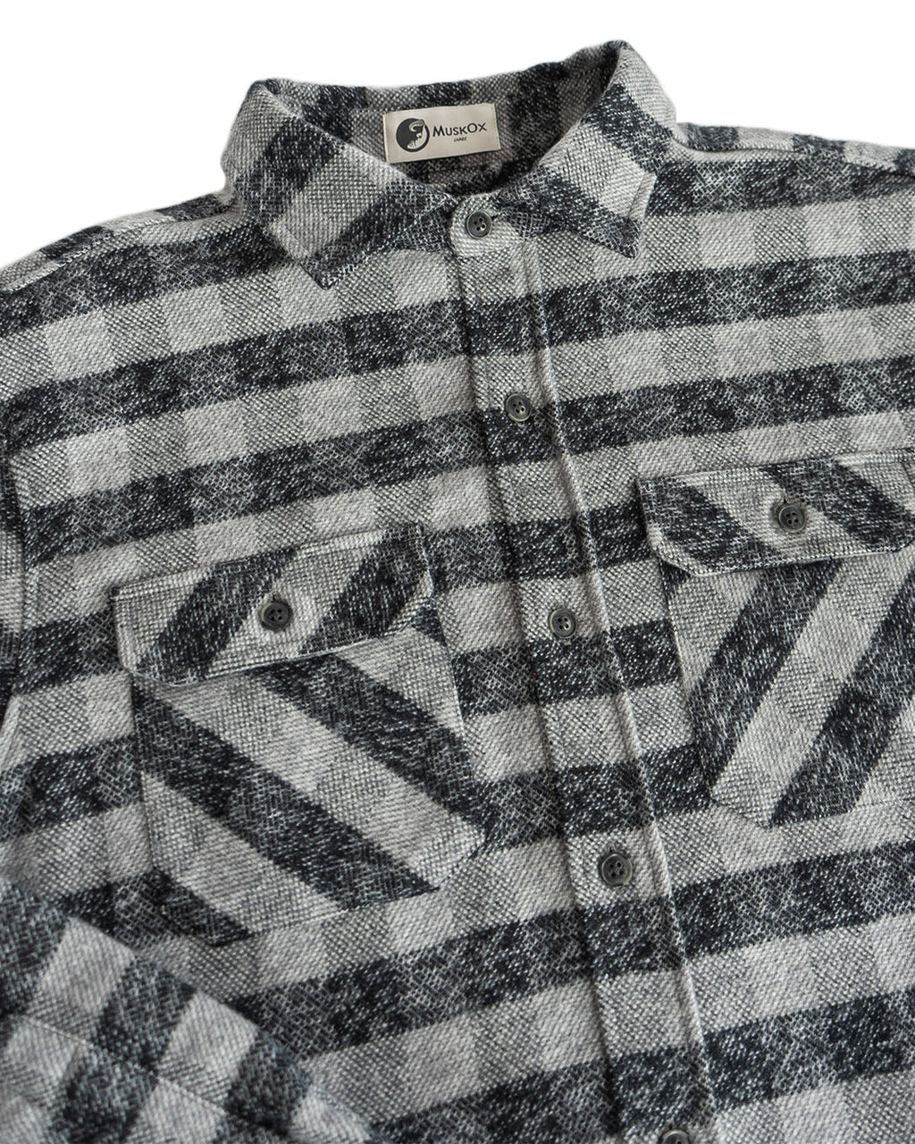 Grand Flannel, Charcoal Gingham MuskOx Flannels