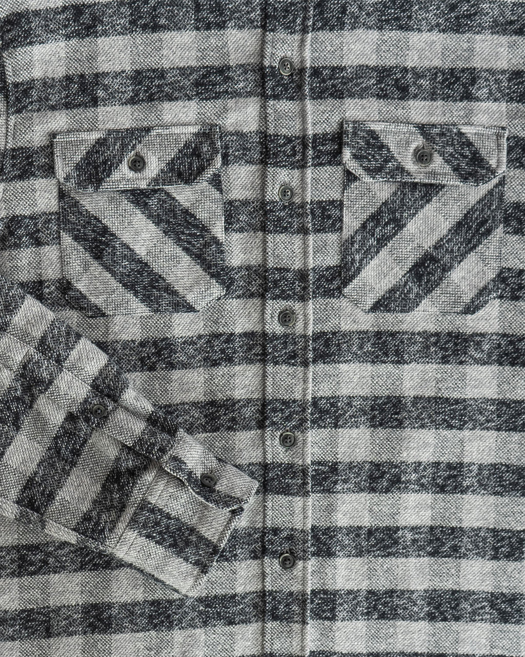 Grand Flannel, Charcoal Gingham MuskOx Flannels