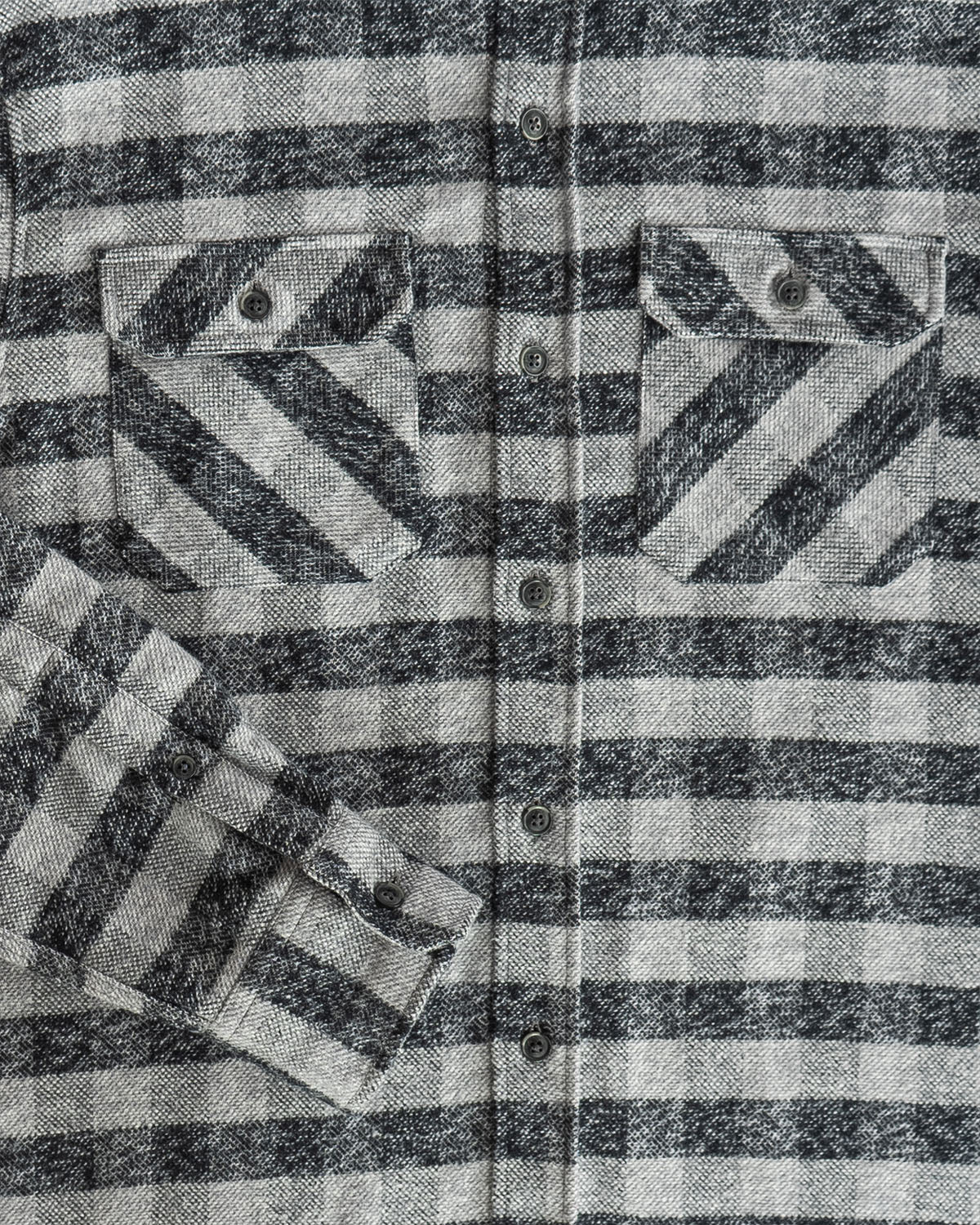 Grand Flannel, Charcoal Gingham MuskOx Flannels