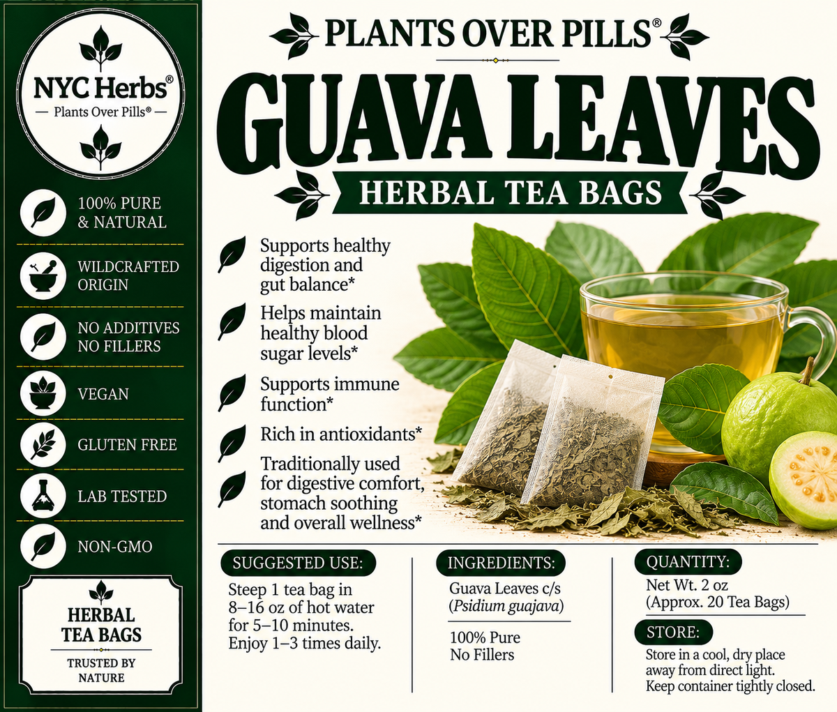 Guava Leaves NYC Herbs®