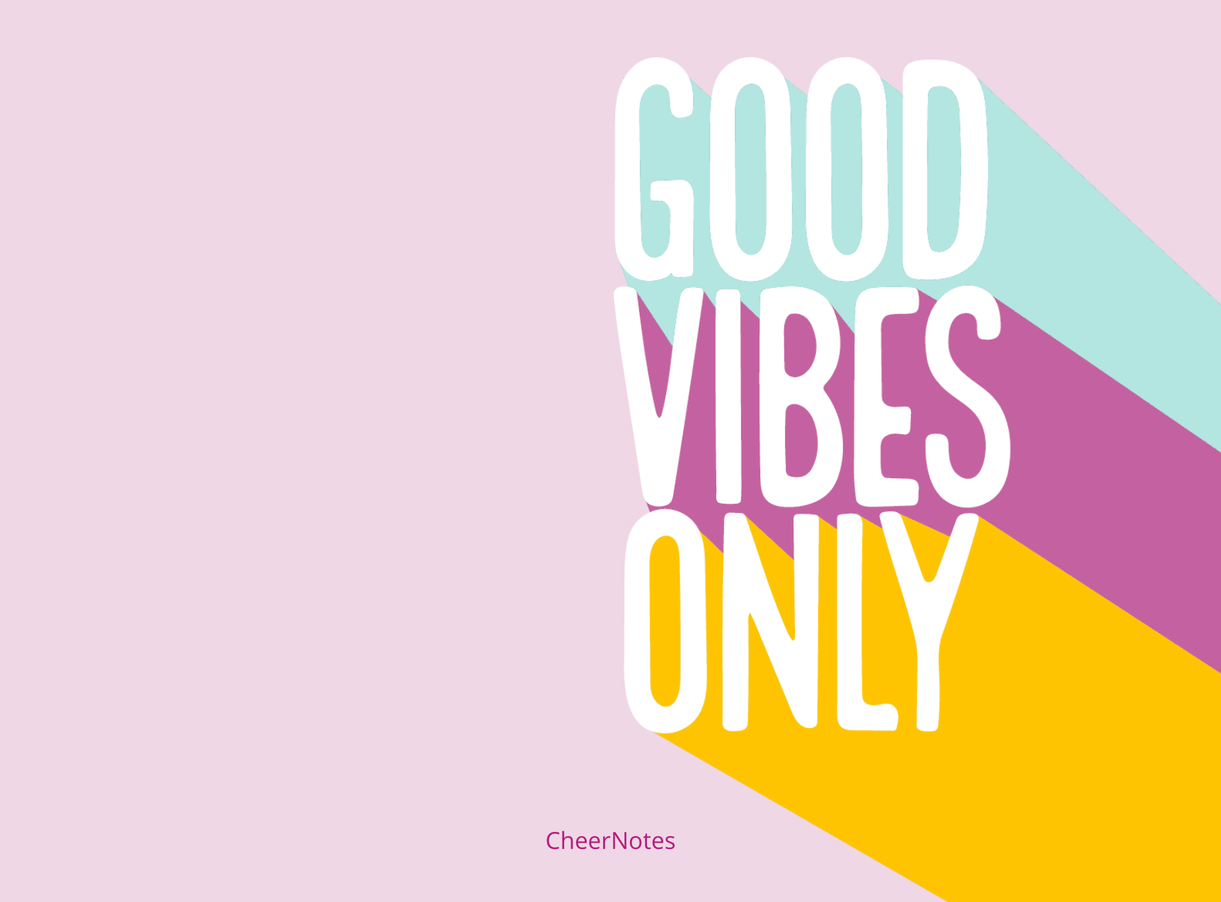Good Vibes Only Social Stationery CheerNotes