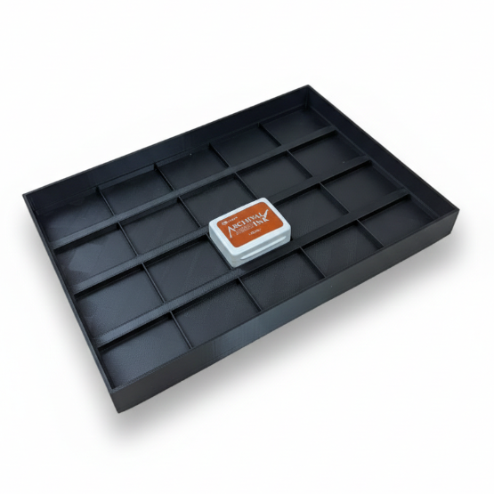 Mini Archival Ink Pad Stackable Storage Tray, Compact Organizer for Craft and Scrapbooking Supplies Y-Axis Printing LLC