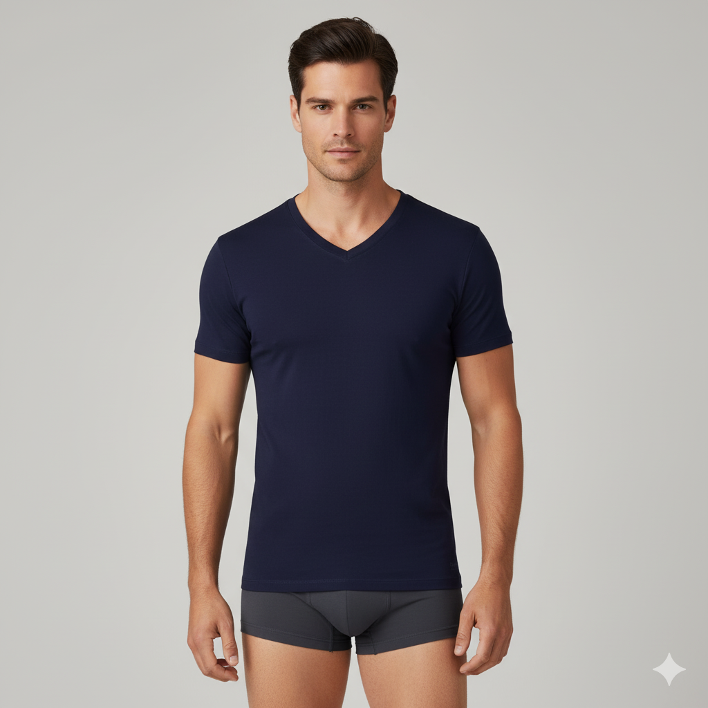 Men’s Bamboo V-Neck Undershirts 3-Pack Bambooven