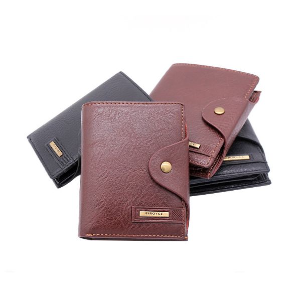 Genuine Leather Brand Men Wallets Design Short Small Wallets Gentleman.Clothing