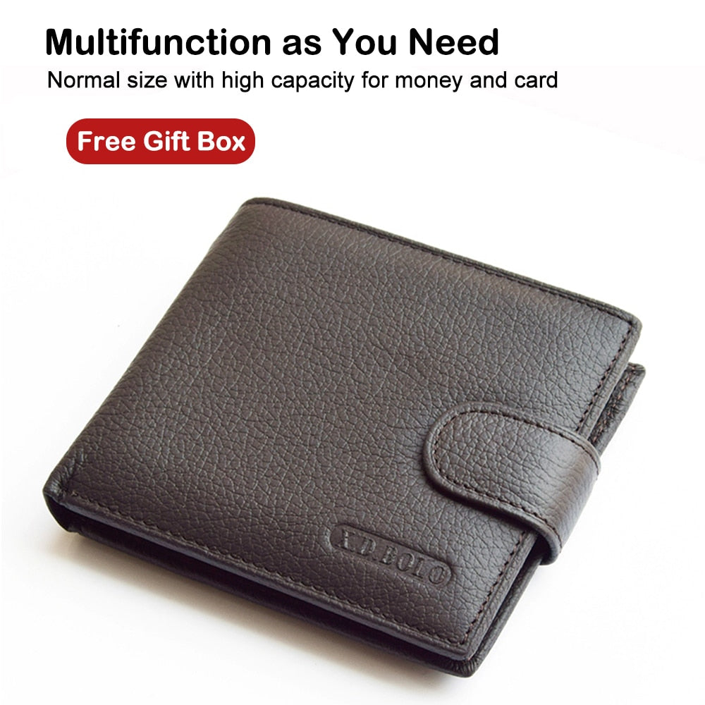Genuine Leather Cow Hide Wallet Gentleman.Clothing