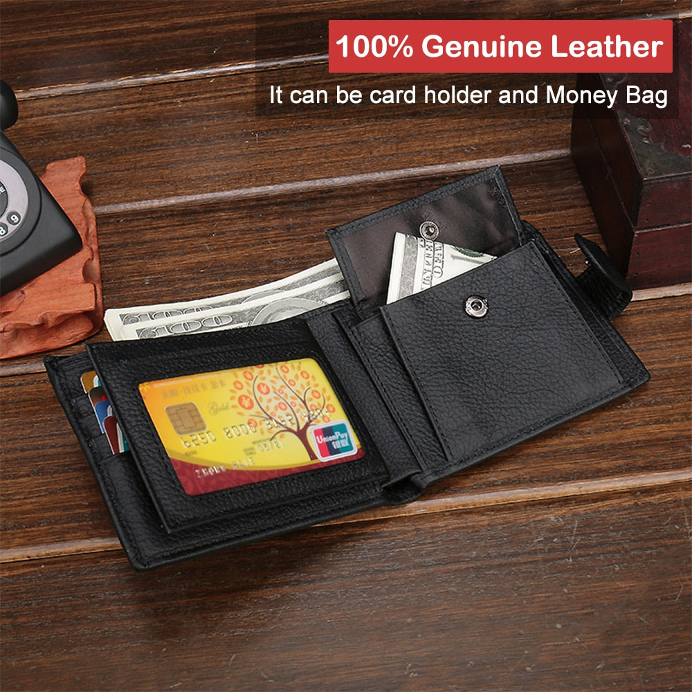 Genuine Leather Cow Hide Wallet Gentleman.Clothing