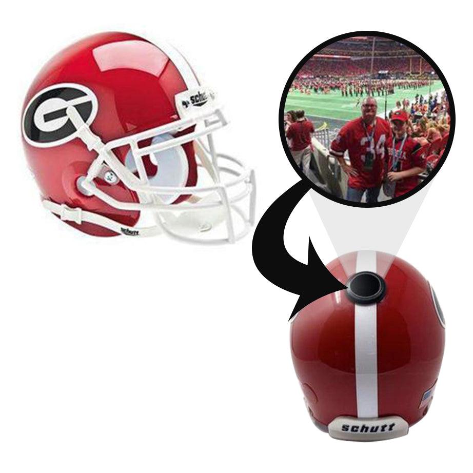 Georgia Bulldogs College Football Collectible Mini Helmet - Picture Inside Fanz Collectibles