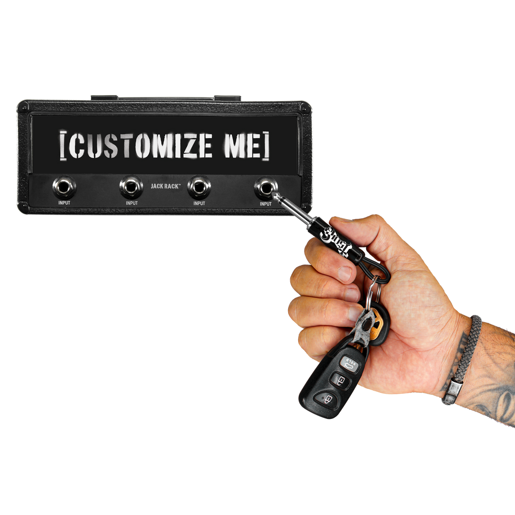 Ghost Logo Guitar Plug Keychain Pluginz Keychains