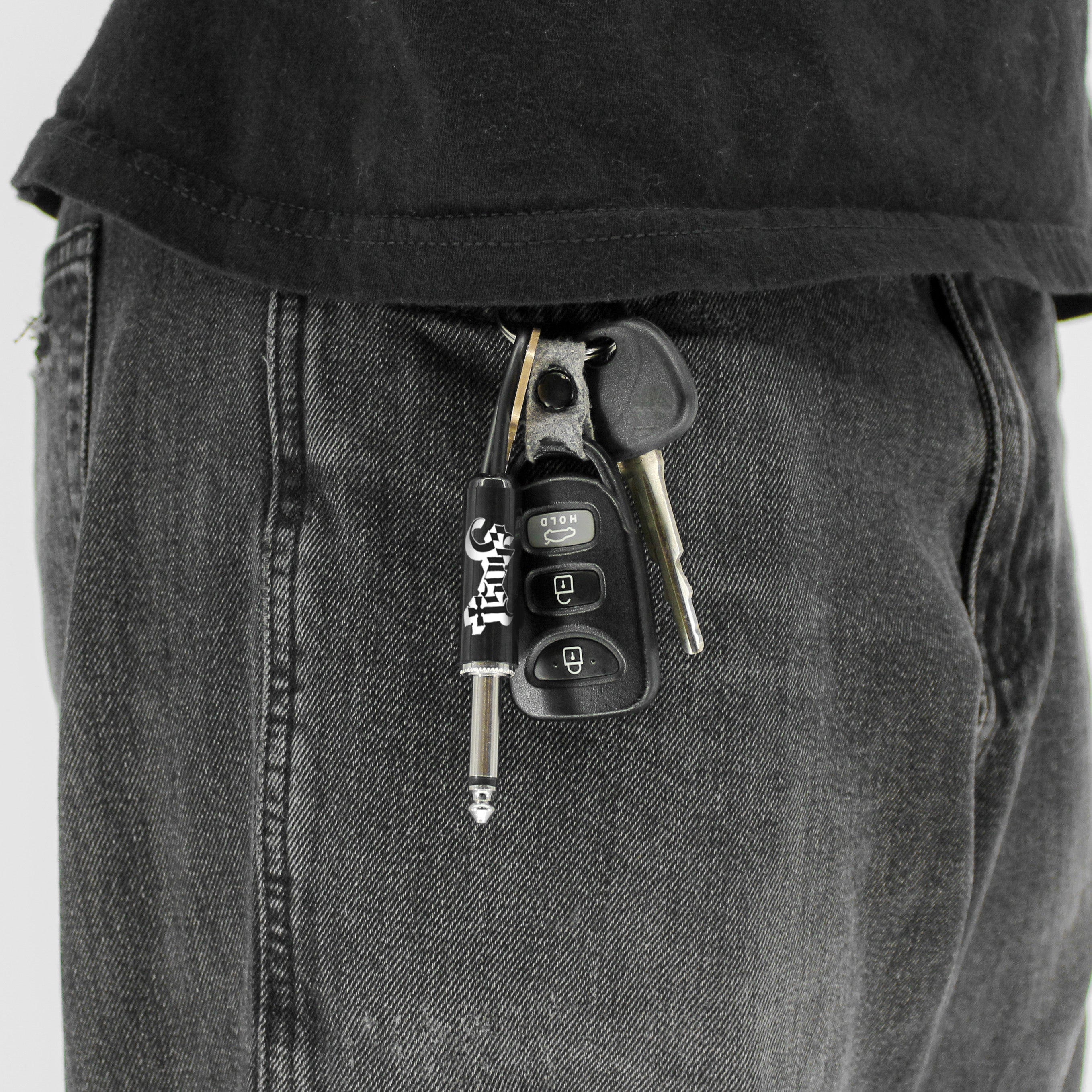 Ghost Logo Guitar Plug Keychain Pluginz Keychains
