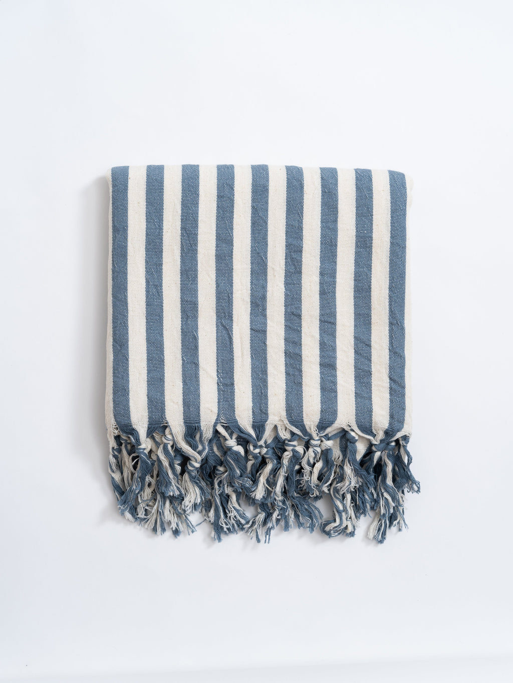 Girit Blue Cotton Linen Towel Eastern Woven