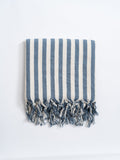 Girit Blue Cotton Linen Towel Eastern Woven