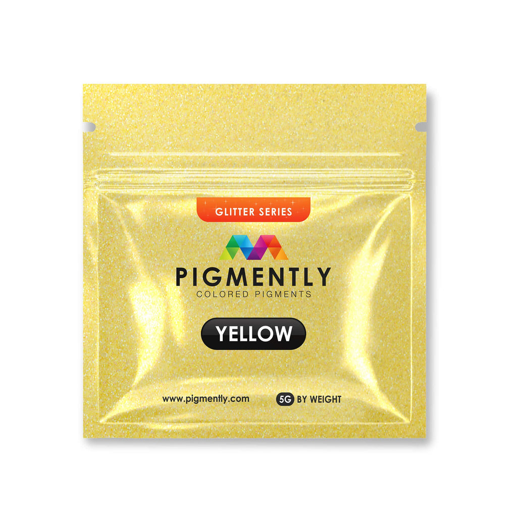 Yellow Glitter Epoxy Powder Pigment UltraClear Epoxy