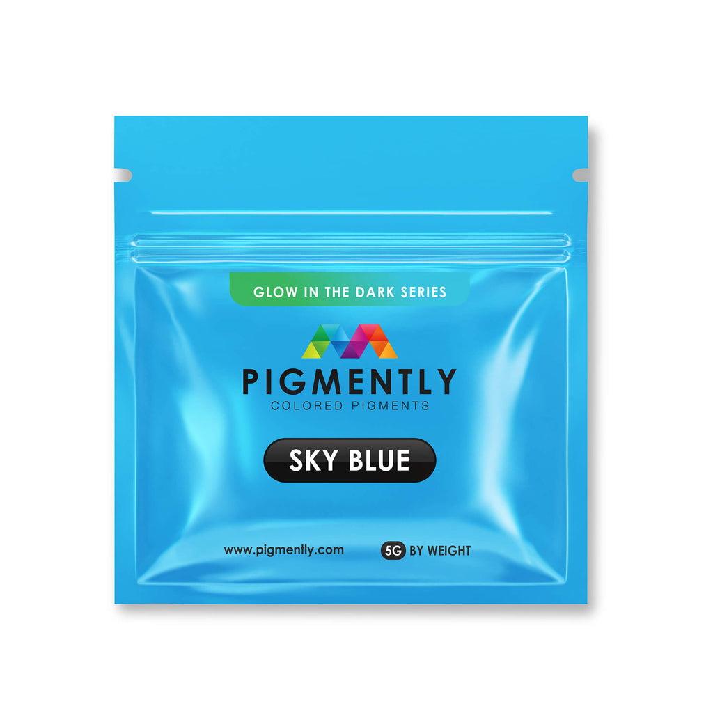 Sky Blue Glow in the Dark Epoxy Powder Pigment UltraClear Epoxy