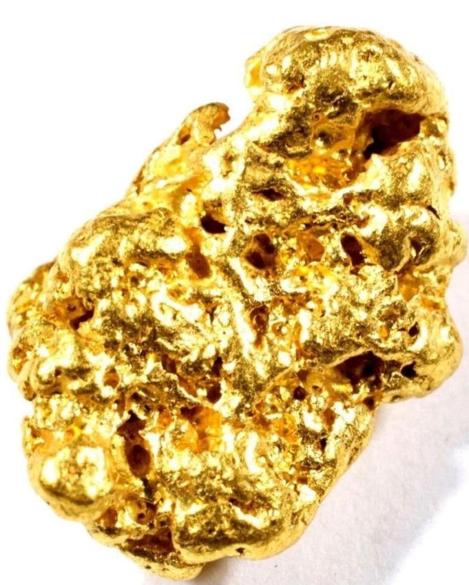 Alaskan Gold Nugget Genuine Yukon Small 22k .1g Fine rocksolidfossils