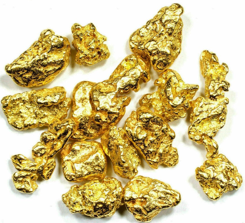 Alaskan Gold Nugget Genuine Yukon Small 22k .1g Fine rocksolidfossils