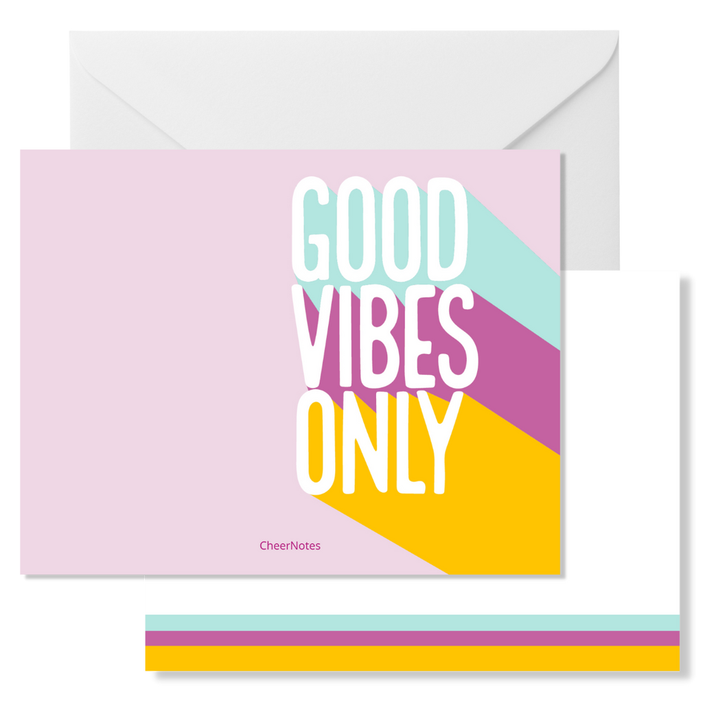 Good Vibes Only Social Stationery CheerNotes