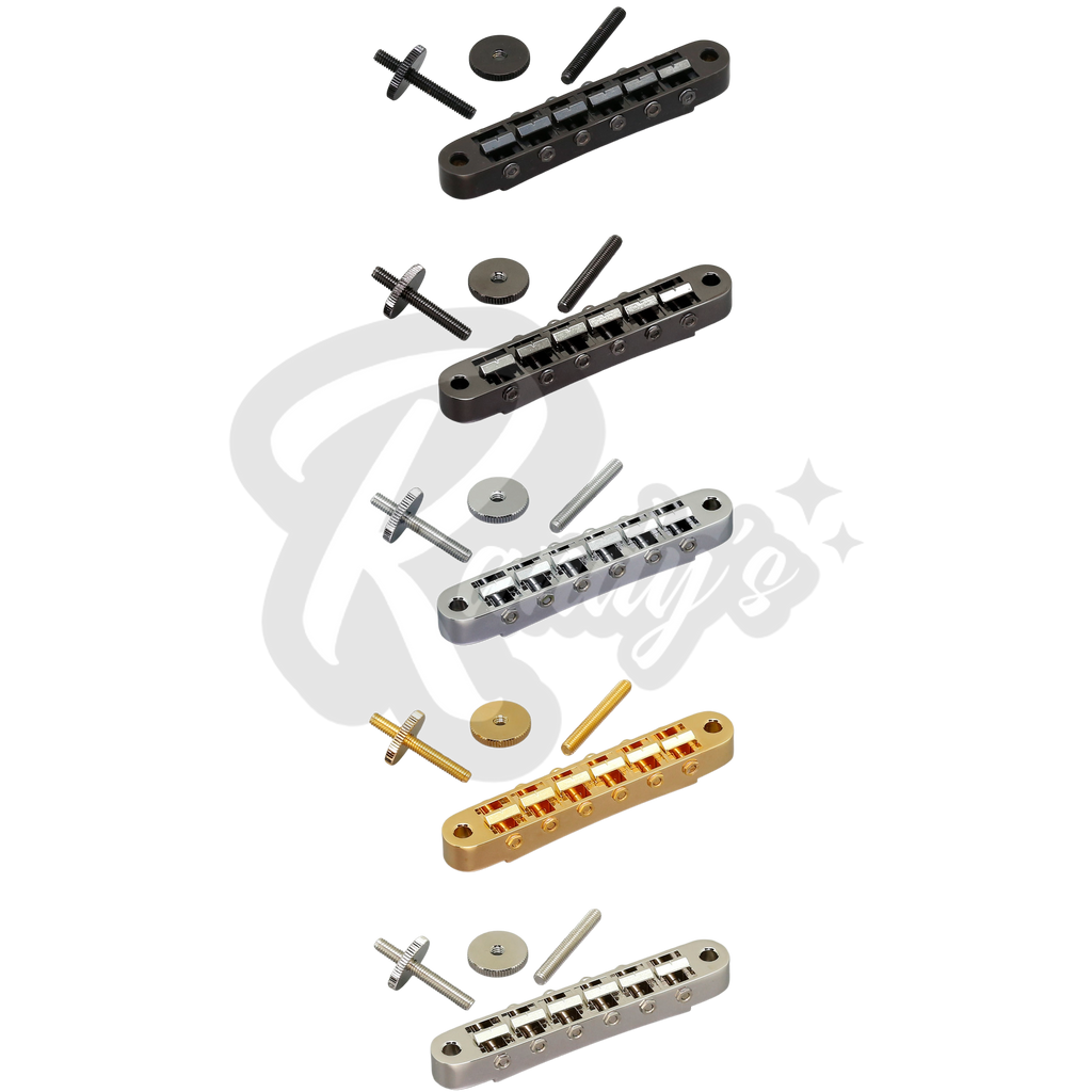 GE103B Nashville Tune-O-Matic Bridge w/ M4 Posts - Fits Gibson® Randy's LLC