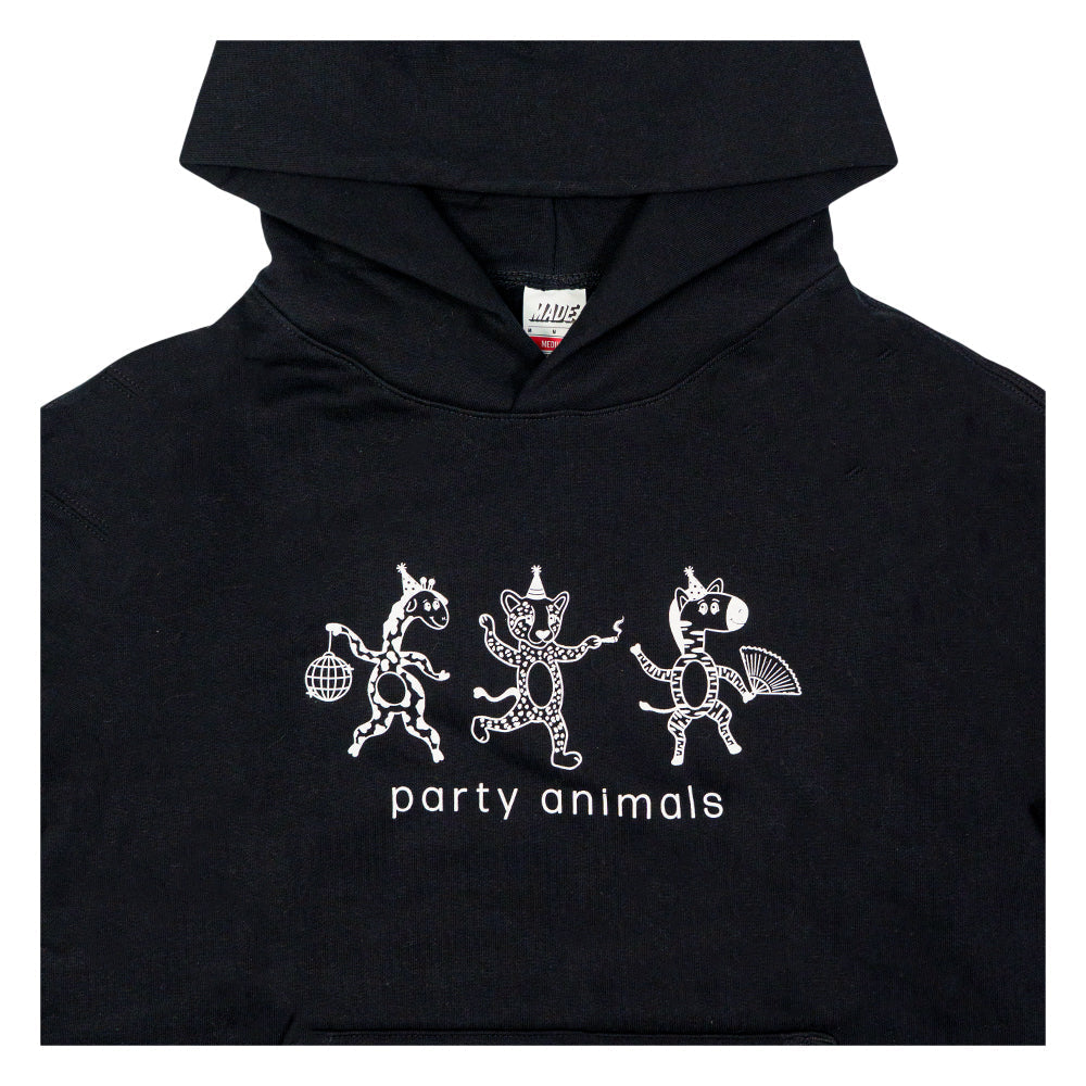 It's Murph Party Animals Black Pullover Hoodie Grassroots California