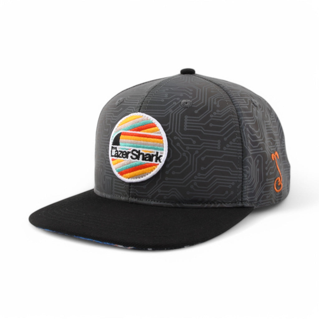 Lazer Shark Circuit Snapback Hat Grassroots California