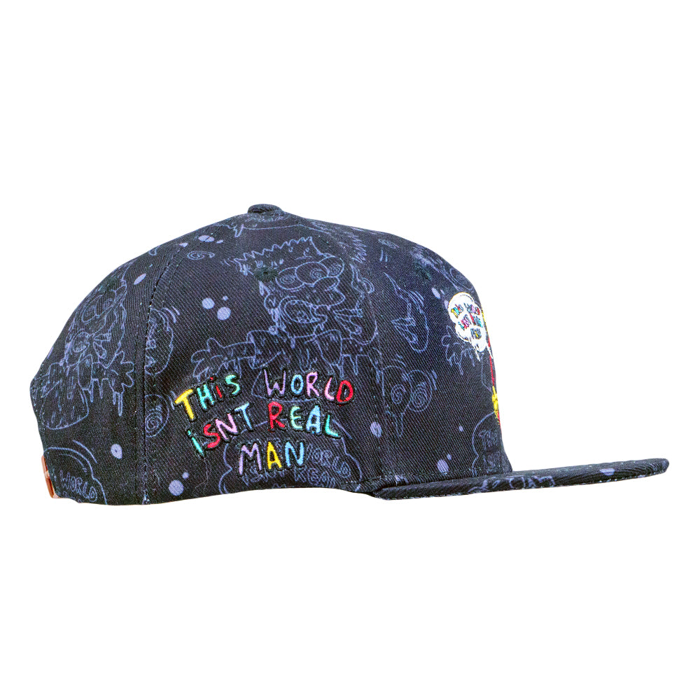 Vincent Gordon x Wookerson Bart Black Snapback Hat Grassroots California