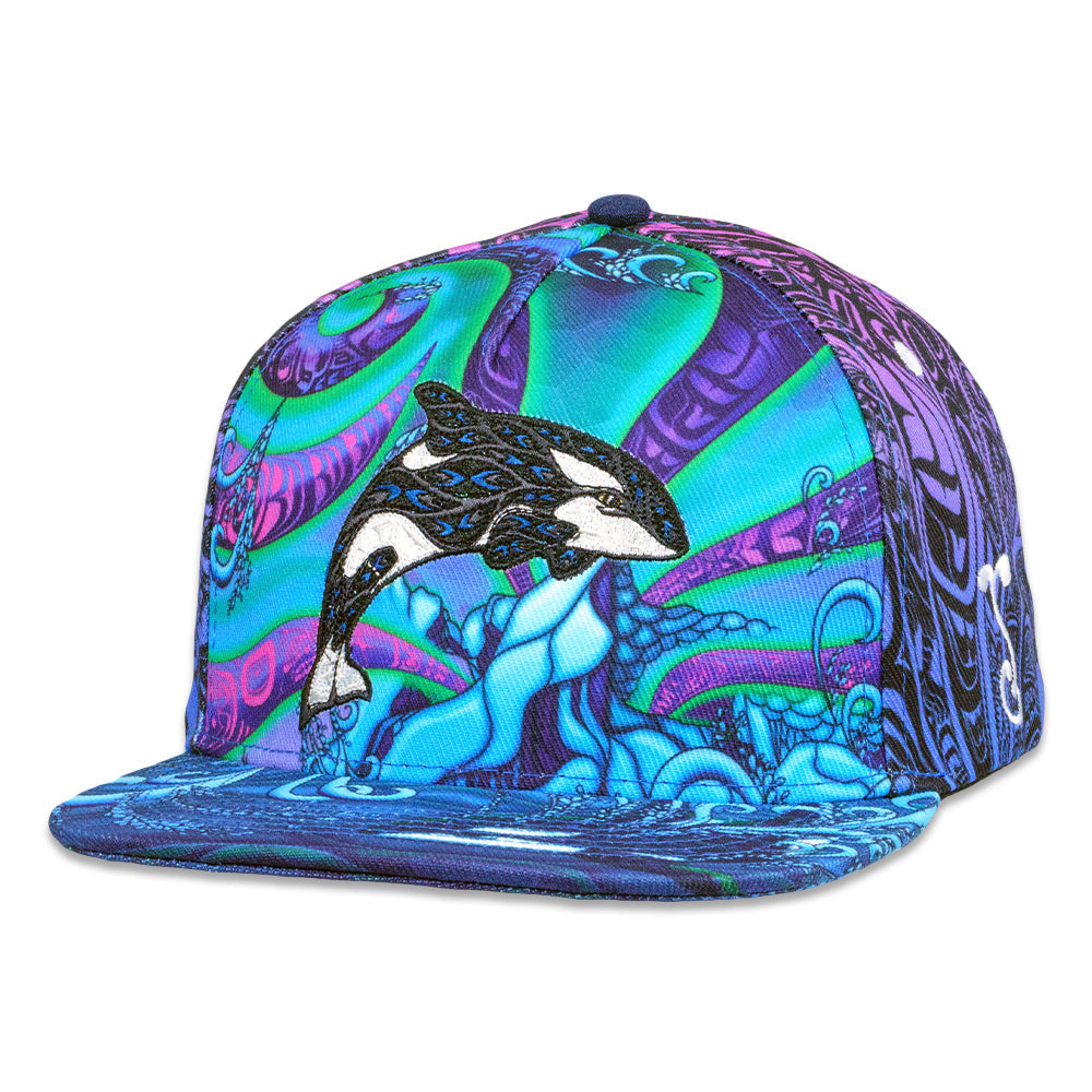 Phil Lewis Orca Purple Snapback Hat Grassroots California