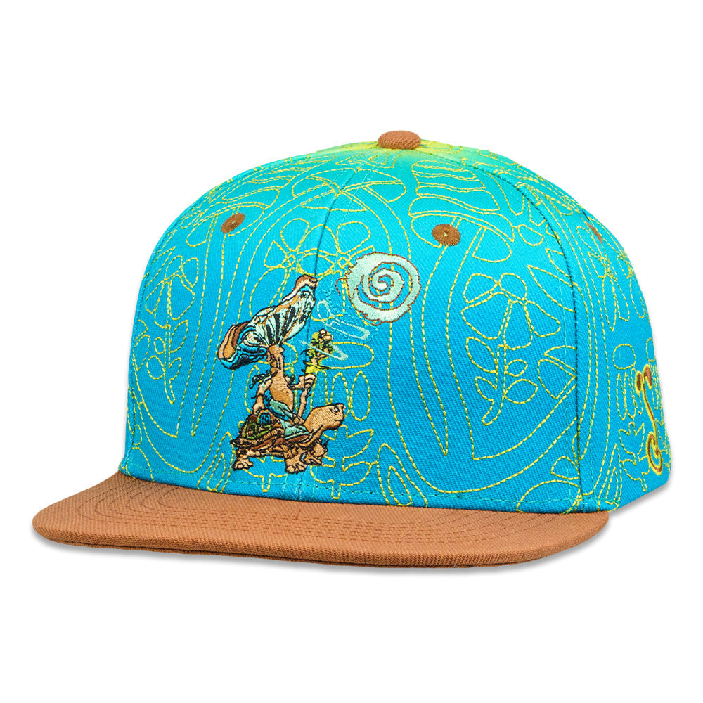 Kuhmali Mushroom Turtle Snapback Hat Grassroots California