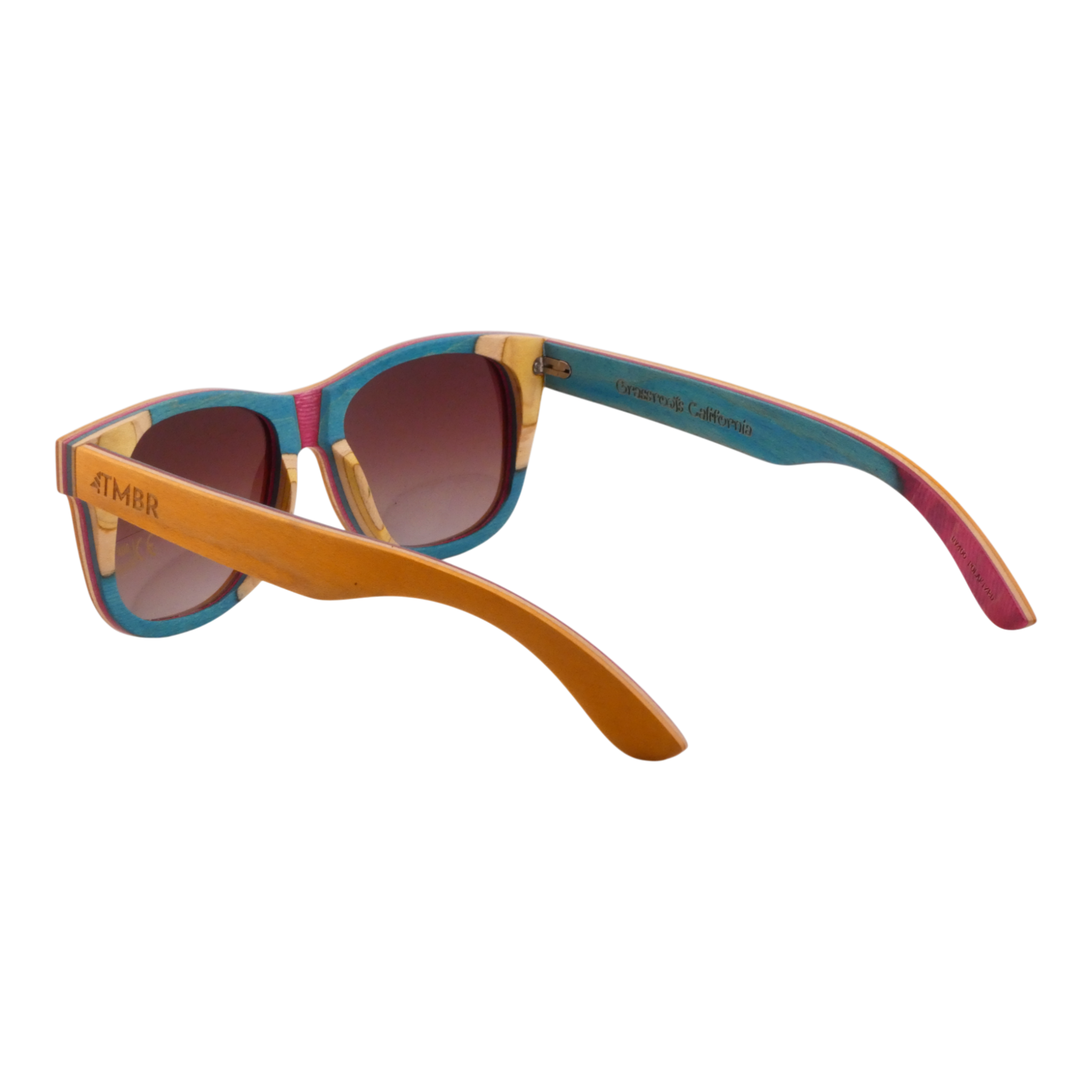 TMBR The Traveler Golden Sunglasses Grassroots California