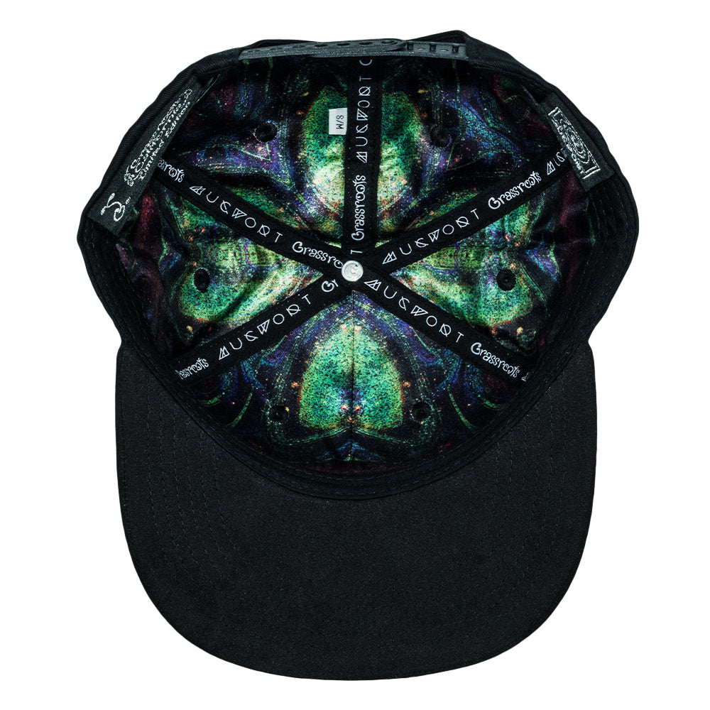Mugwort Hummingbird Black Snapback Hat Grassroots California