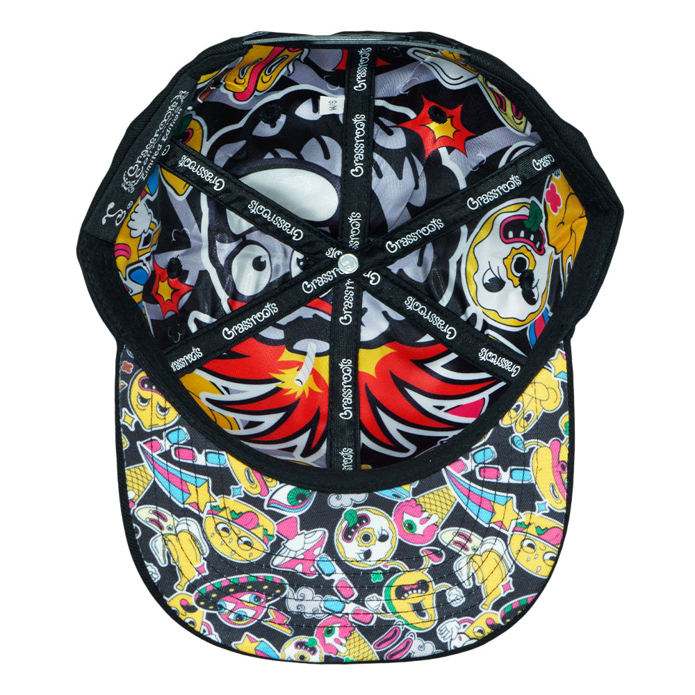 Greg Lutzka Pineapple Bomb Black Snapback Hat Grassroots California