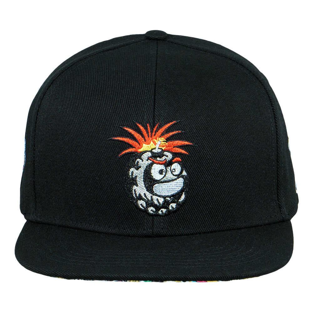 Greg Lutzka Pineapple Bomb Black Snapback Hat Grassroots California