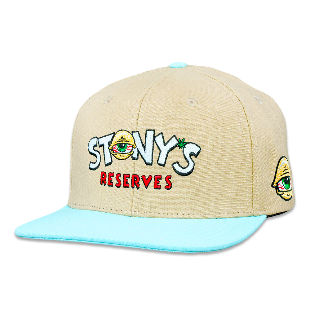 Stonys Reserves Biege Snapback Hat Grassroots California