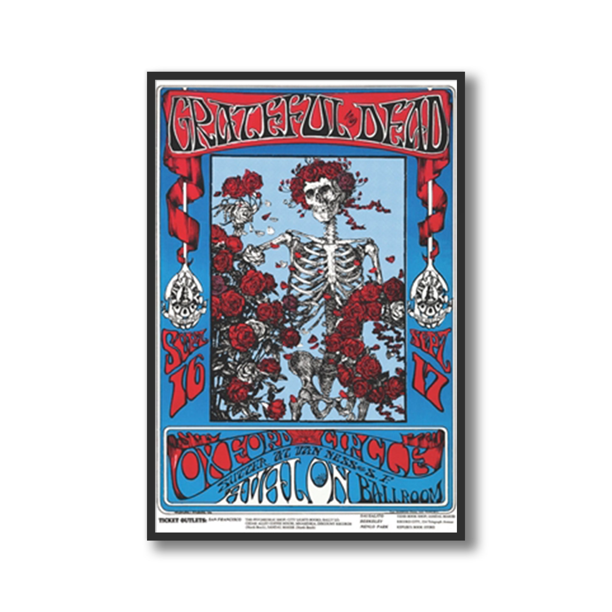 Grateful Dead Avalon Ballroom 1966 Harvest Art Gallery