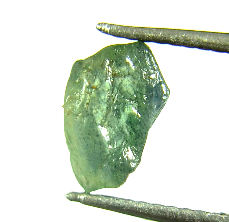 Sapphire Green Rough Facet Madagascar Raw 2ct rocksolidfossils