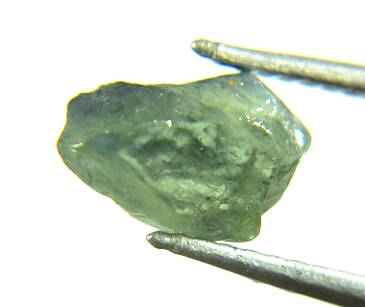 Sapphire Green Rough Facet Madagascar Raw 2ct rocksolidfossils