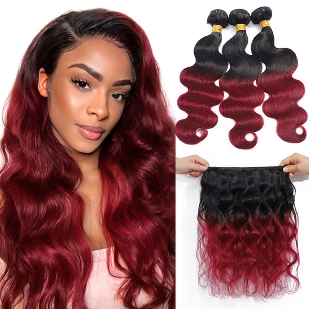 Body Wave Bundles T1b/4/27 Blonde Ombre Human Hair Bundles Deals Remy Hair Extensions Peruvian Brazilian Hair Weave Bundles T&L Fashions Boutique