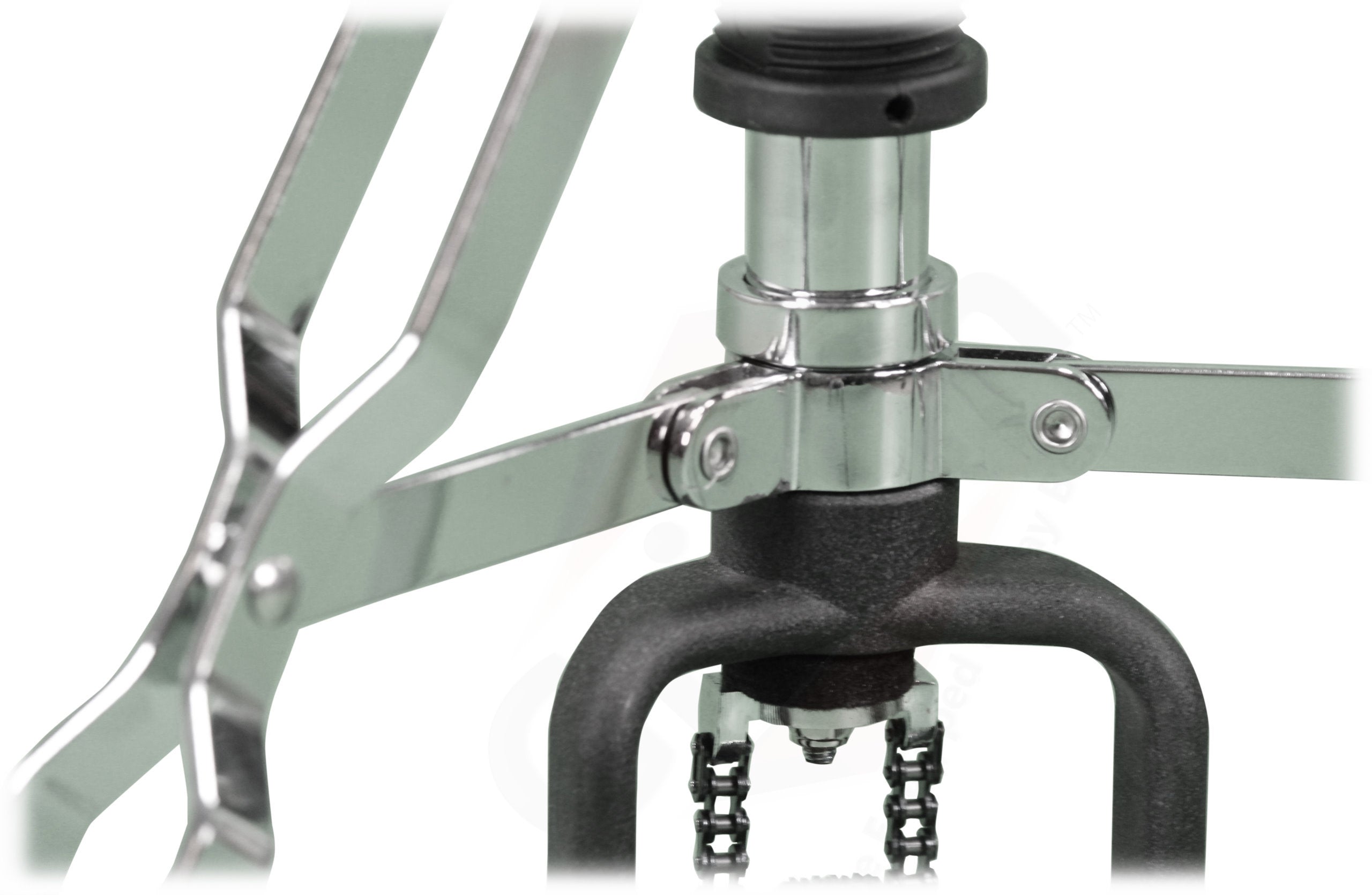 Premium 2 Leg Hi-Hat Stand by GRIFFIN | Heavy Duty Hihat Cymbal Foot Pedal with Drum Key | Folding Two Leg Style Converts to a No Leg High Hat Mount | Double Braced Chrome Percussion Hardware Mount GeekStands.com