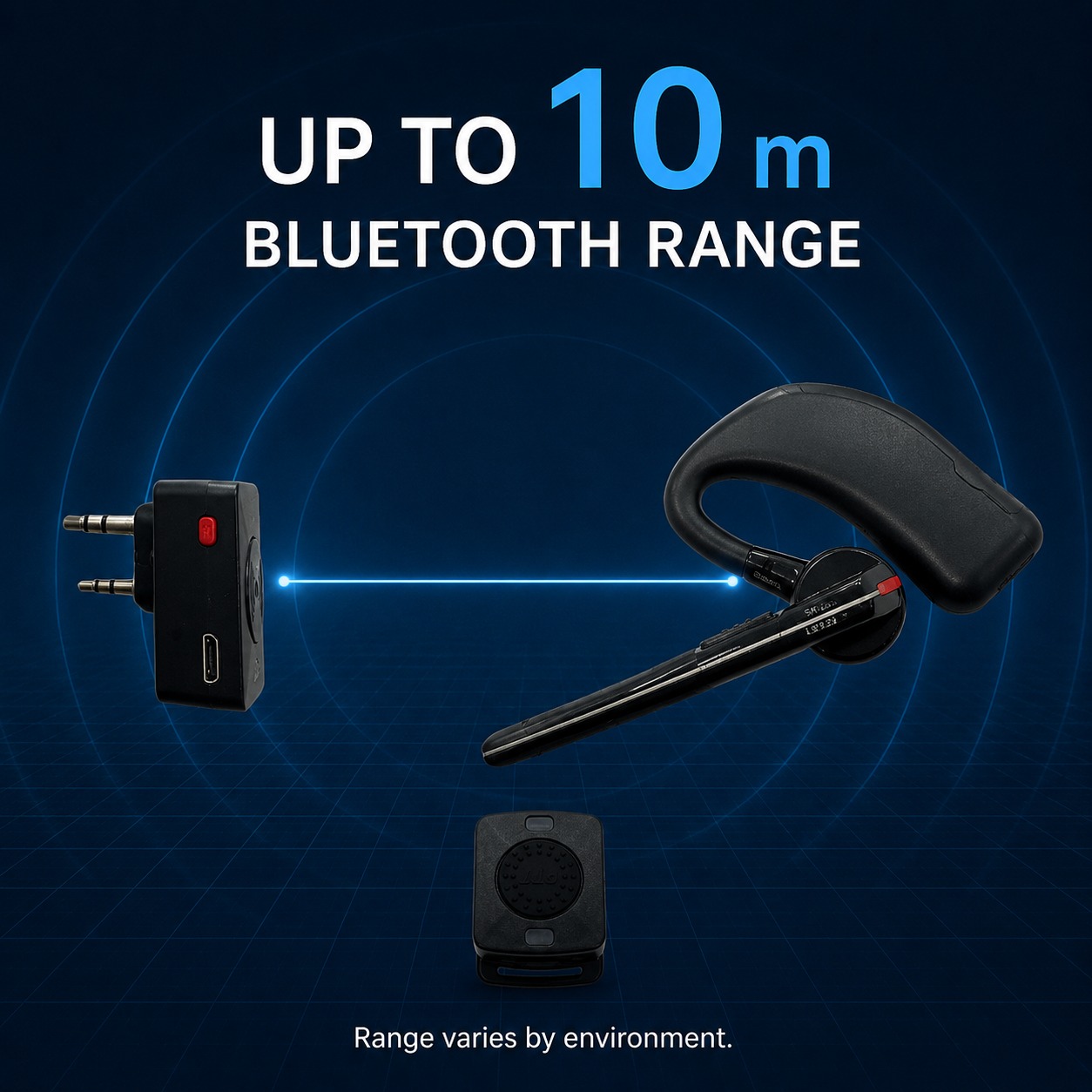 RUYAGE HB780D Bluetooth PTT Headset Kit for K-Type Walkie Talkies Ruyage Radio