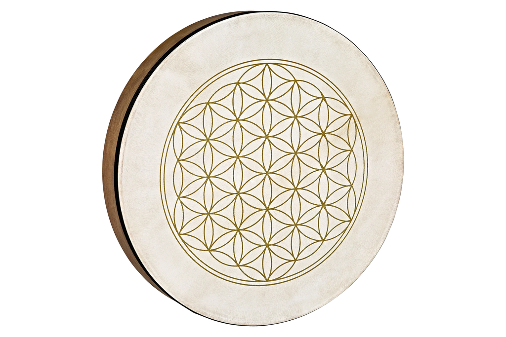 16" Designed Hand Drum, Flower of Life Utah Energy Healing Center