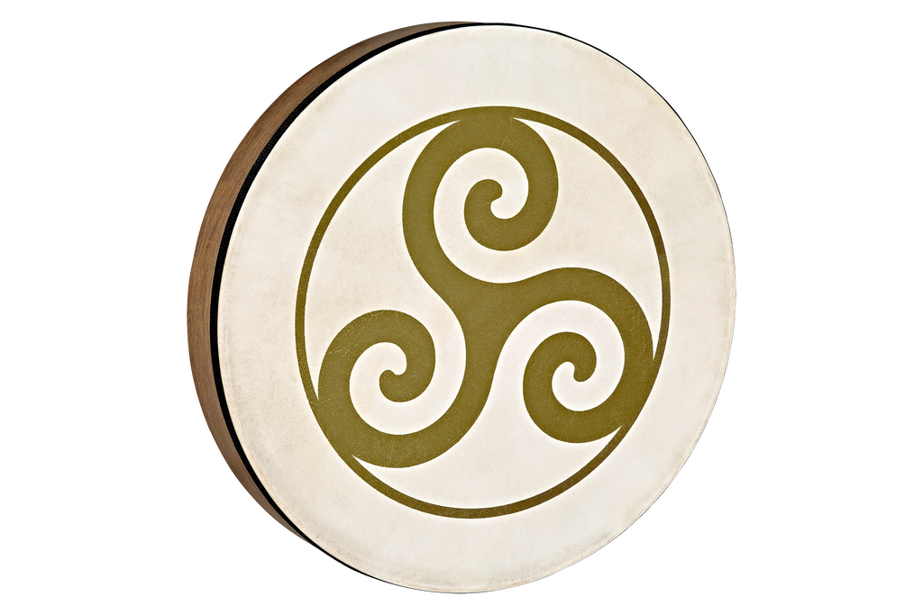 16" Designed Hand Drum, Triskele Utah Energy Healing Center
