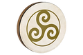 16" Designed Hand Drum, Triskele Utah Energy Healing Center