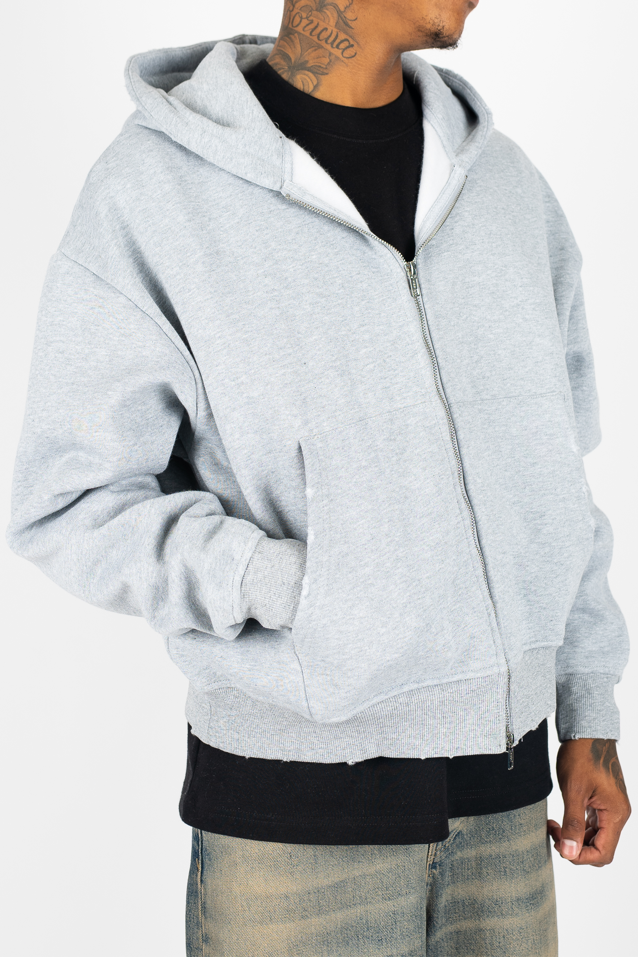 The Label Weathered Zip Up Superline