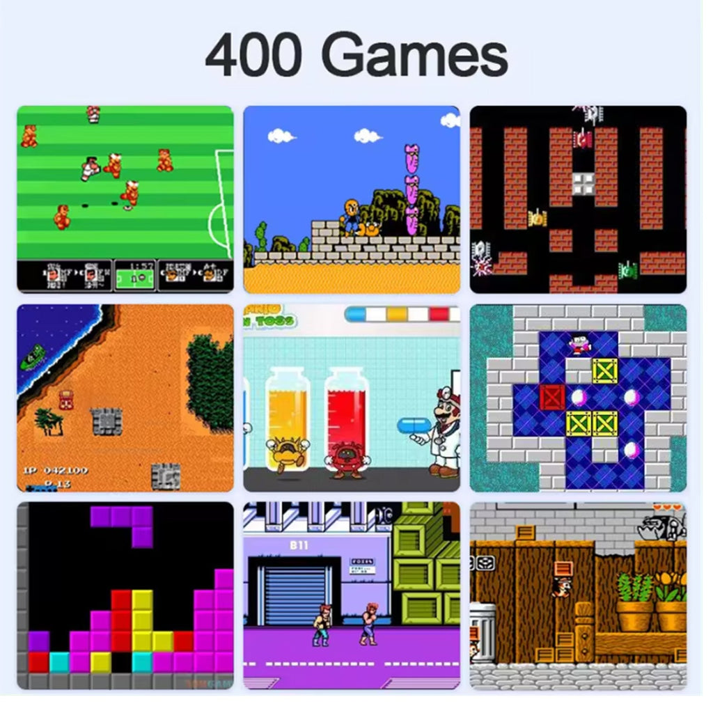 2 Pack Handheld Games for Kids Console 400 Retro Video Games, Portable Gaming Player Mini Arcade Electronic Toy Gifts for Boys Girls 2 Pack [Blue] The Noodley