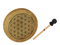 15" Native American-Style Hoop Drum, Flower of Life Utah Energy Healing Center