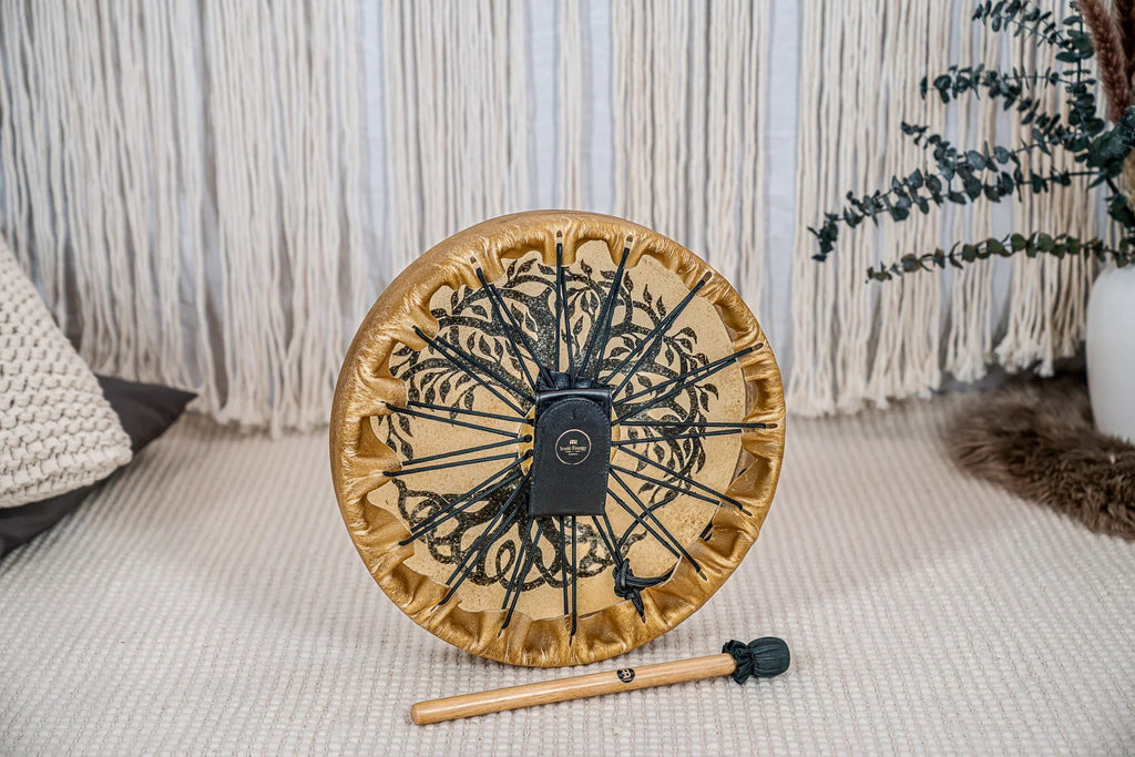 15" Native American-Style Hoop Drum, Tree of Life Utah Energy Healing Center